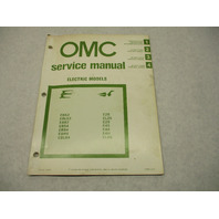 392067 OMC Johnson Evinrude Electric Trolling Outboard Service Repair Manual 1981