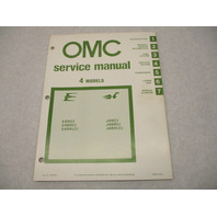 392069 OMC Evinrude Johnson 1981 Outboard Service Repair Manual 4 HP E4BRCI