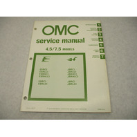 392070 OMC Evinrude Johnson 1981 Outboard Service Repair Manual 4.5-7.5 HP