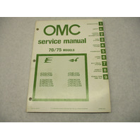 392074 OMC Evinrude Johnson 1981 Outboard Service Repair Manual 70-75 HP
