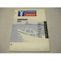 5392 1978 Evinrude Outboard Service Repair Manual 4 HP 4806 4836 4837