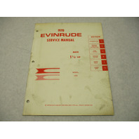 4681 OMC Evinrude Outboard Service Repair Manual 1.5 HP Mate 1002 1970