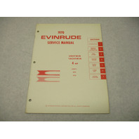 4682 OMC Evinrude Outboard Service Repair Manual 4 HP Lightwin Yachtwin 1970