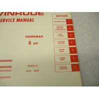 4683 OMC Evinrude Outboard Service Repair Manual 6 HP Fisherman 6002 6003 1970