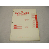 4683 OMC Evinrude Outboard Service Repair Manual 6 HP Fisherman 6002 6003 1970
