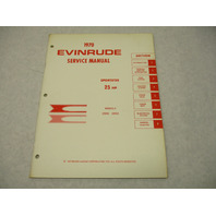 4686 OMC Evinrude Outboard Service Manual 25 HP Sportster 25002 25003 1970
