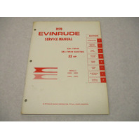 4687 OMC Evinrude Outboard Service Repair Manual 33 HP Ski-Twin/Electric 1970