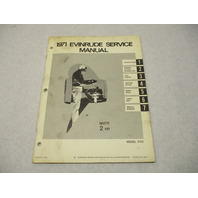 4744 OMC 1971 Evinrude Outboard Service Repair Manual 2 HP Mate Model 2102