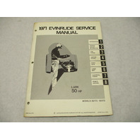 4751 OMC 1971 Evinrude Outboard Service Repair Manual 50 HP Lark 50172 50173