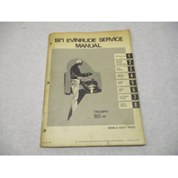 4752 OMC 1971 Evinrude Outboard Service Repair Manual 60 HP Triumph 60173