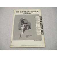 4675 OMC 1971 Evinrude Outboard Service Repair Manual 85 HP Starflight 85193