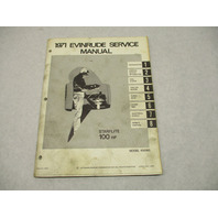 4753 OMC 1971 Evinrude Outboard Service Repair Manual 100 HP Starflite 100193