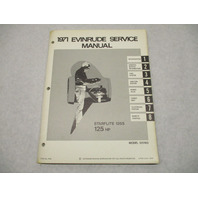 4754 OMC 1971 Evinrude Outboard Service Repair Manual 125 HP Starflite 125183