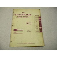4280 OMC 1966 Evinrude Outboard Service Repair Manual 9.5 HP Sportwin 9622 9623 GBP006100