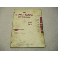 4281 OMC 1966 Evinrude Outboard Service Repair Manual 18 HP Fastwin 18602 18603 GBP006101