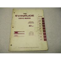 4285 OMC 1966 Evinrude Outboard Service Repair Manual 80 HP Starflite Speedifour GBP006106