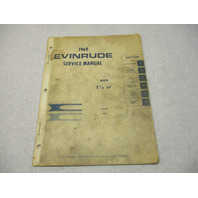 4589 OMC 1969 Evinrude Outboard Service Repair Manual 1.5 HP Mate 1902