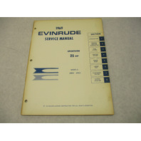 4594 OMC 1969 Evinrude Outboard Service Repair Manual 25 HP Sportster 25902 25903