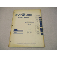 4595 OMC 1969 Evinrude Outboard Service Manual 33 HP Ski-Twin / Ski-Twin Electric