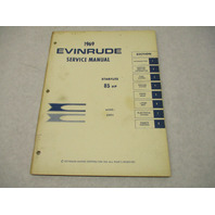 4598 OMC 1969 Evinrude Outboard Service Repair Manual 85 HP Starflite 85993