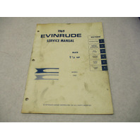 4589 OMC 1969 Evinrude Outboard Service Repair Manual 1-1/2 HP Mate 1902
