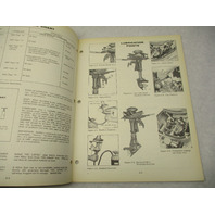 4590 OMC 1969 Evinrude Outboard Service Repair Manual 4 HP Lightwin Yachtwin Models