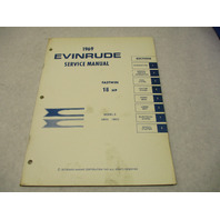 4593 OMC 1969 Evinrude Outboard Service Repair Manual 18 HP Fastwin Models