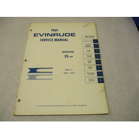 4594 OMC 1969 Evinrude Outboard Service Manual 25 HP Sportster 25902 25903