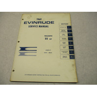 4597 OMC 1969 Evinrude Outboard Service Repair Manual 55 HP Triumph Models