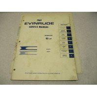 4598 OMC 1969 Evinrude Outboard Service Repair Manual 85 HP Starflite 85993 Model