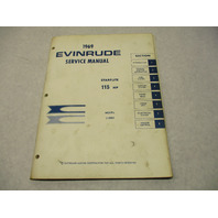 4599 OMC 1969 Evinrude Outboard Service Repair Manual 115 HP Starflite 115983 Model
