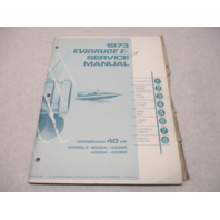 4907 OMC 1973 Evinrude Outboard Service Repair Manual 40 HP Norseman