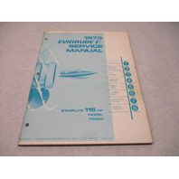 4911 OMC 1973 Evinrude Outboard Service Repair Manual 115 HP Starflite 115393