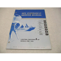 5012 OMC 1974 Evinrude Outboard Service Manual 4 HP Lightwin Yachtwin Models