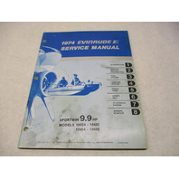 5014 1974 Evinrude Outboard Service Repair Manual 9.9 HP Sportwin Models