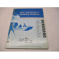 5015 1974 Evinrude Outboard Service Repair Manual 15 HP Fastwin Models