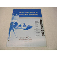 5017 OMC 1974 Evinrude Outboard Service Repair Manual 40 HP Norseman