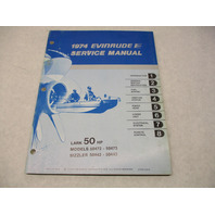 5018 OMC 1974 Evinrude Outboard Service Manual 50 HP Lark 50472 50473 Sizzler