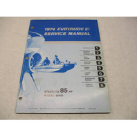 5020 OMC 1974 Evinrude Outboard Service Repair Manual 85 HP 85493 Starflite