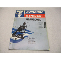 5086 1975 OMC Evinrude Electric Troller Outboard Service Manual EB12 ET14