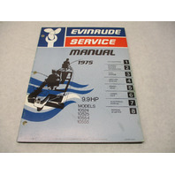 5090 OMC 1975 Evinrude Outboard Service Manual 9.9 HP 10524 10525 10554 10555