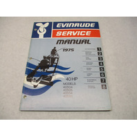 5093 OMC 1975 Evinrude Outboard Service Manual 40 HP 40504 40505 40554 40555