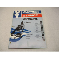 5097 OMC 1975 Evinrude Outboard Service Repair Manual 85 HP 85593