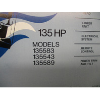 5099 OMC 1975 Evinrude Outboard Service Repair Manual 135 HP 135583 135543 135589