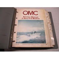 393765 OMC Johnson Evinrude 1983 Outboard Service Manual Binder 2 thru V-6