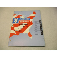 5187 OMC 1976 Evinrude Outboard Service Repair Manual 6 HP 6604 6605