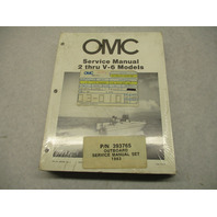 393765 OMC Johnson Evinrude 1983 Outboard Service Repair Manual Set 2 thru V-6 GBP006228
