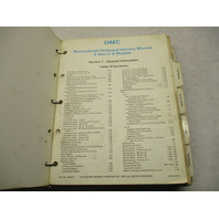 394607 OMC Evinrude Johnson Outboard Service Manual Binder for 1984 2 thru V-6