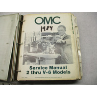 394607 OMC Evinrude Johnson Outboard Service Manual Binder for 1984 2 thru V-6 GBP006229