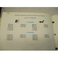 394607 OMC Evinrude Johnson Outboard Service Manual Binder for 1984 2 thru V-6
